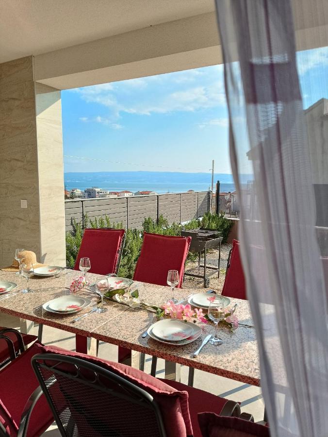 Modern Villa With Jacuzzi, Beautiful Sea View, Near Split! Villa 36A Podstrana Dış mekan fotoğraf